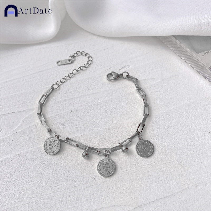 Pulseira Aço inoxidável Banhada a Ouro