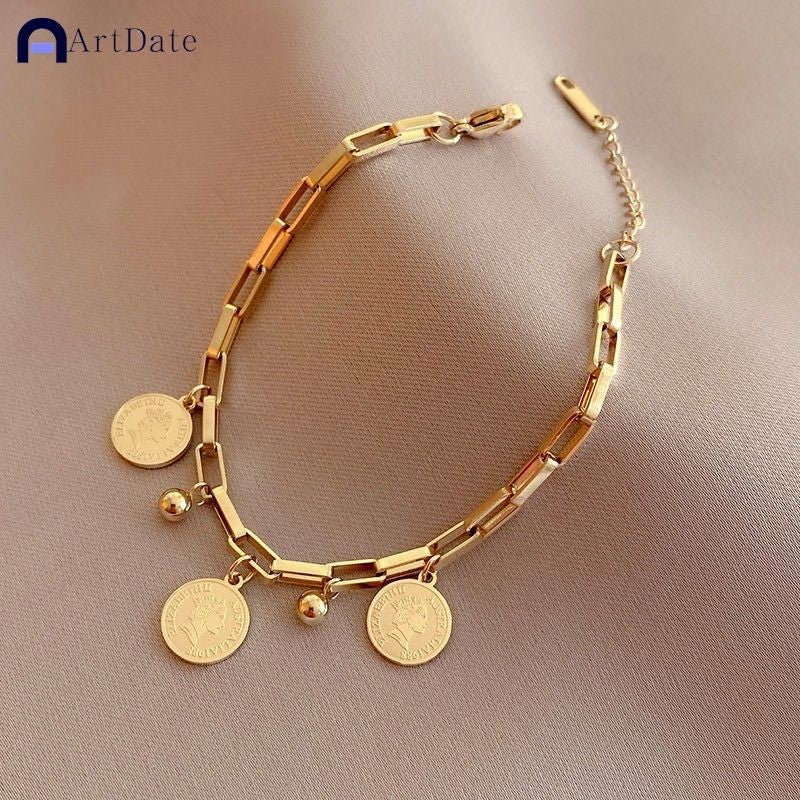 Pulseira Aço inoxidável Banhada a Ouro