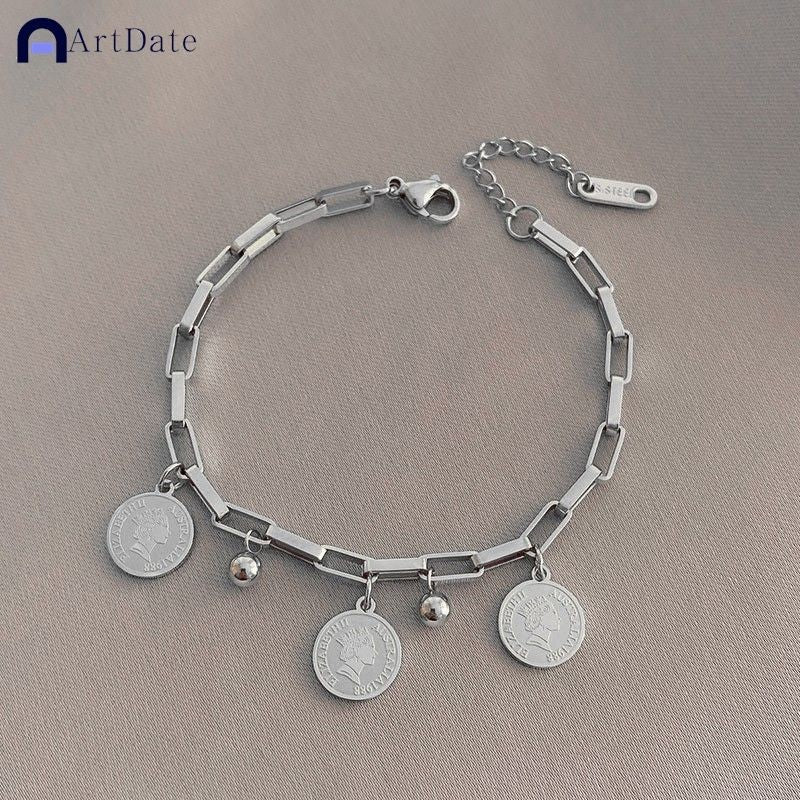 Pulseira Aço inoxidável Banhada a Ouro