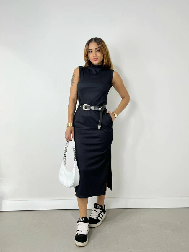 Vestido Midi em Ribana