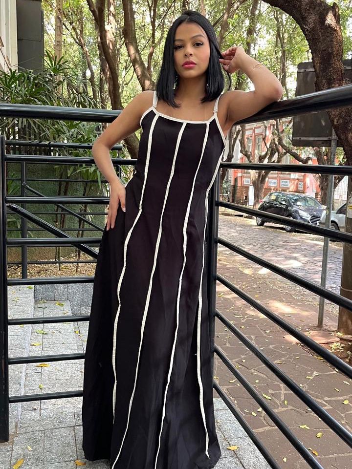 Vestido Longo em Alfaiataria Sensoriale